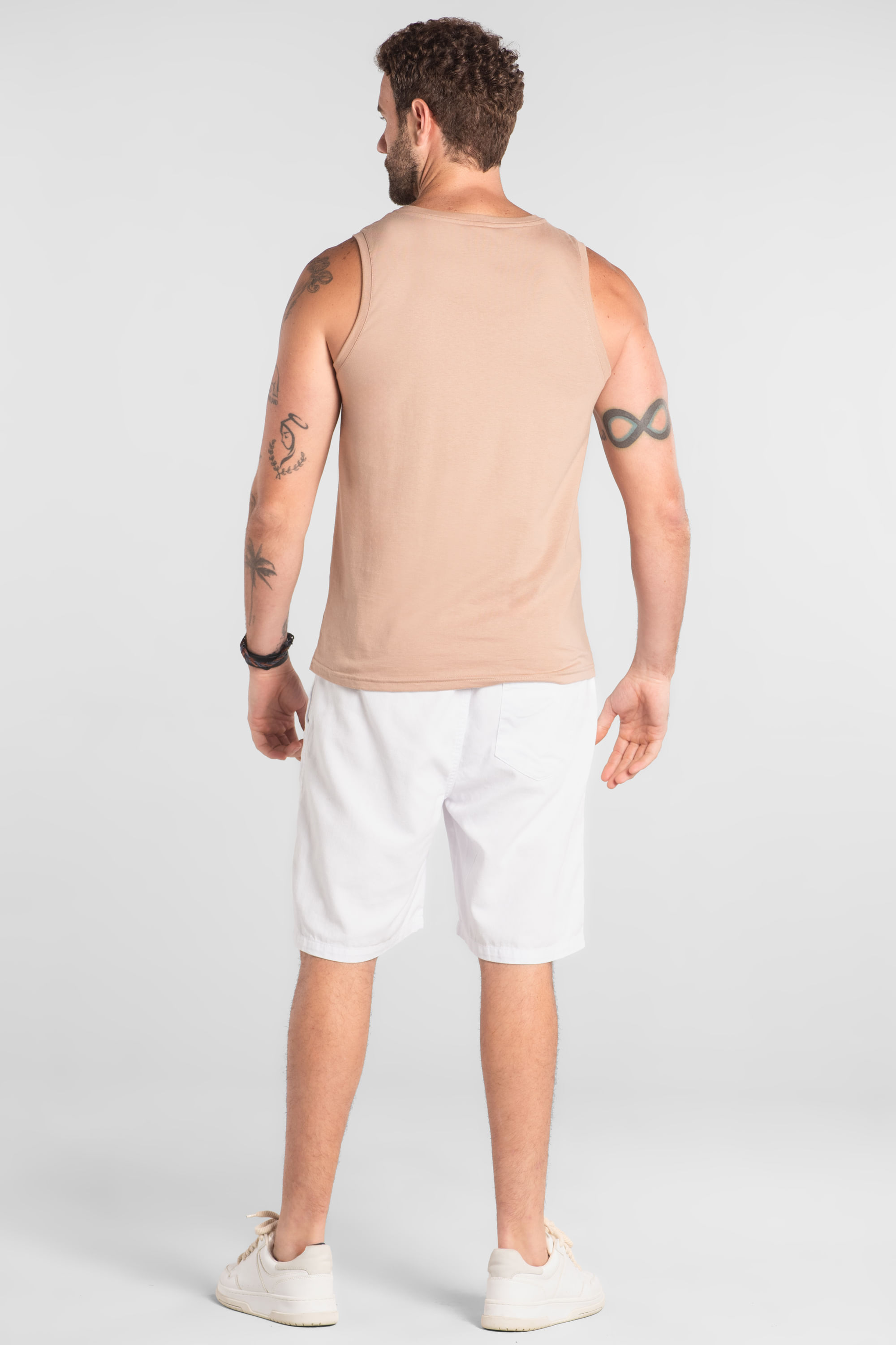 Regata Masculina Básica em Algodão (Marrom) The Philippines - Imagem 14